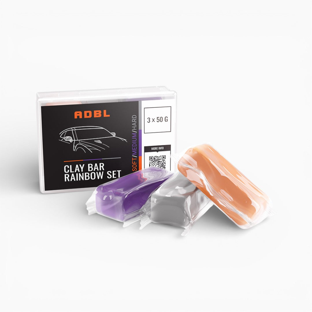 ADBL Clay Bar Rainbow 3x50g Reinigungsknete Set