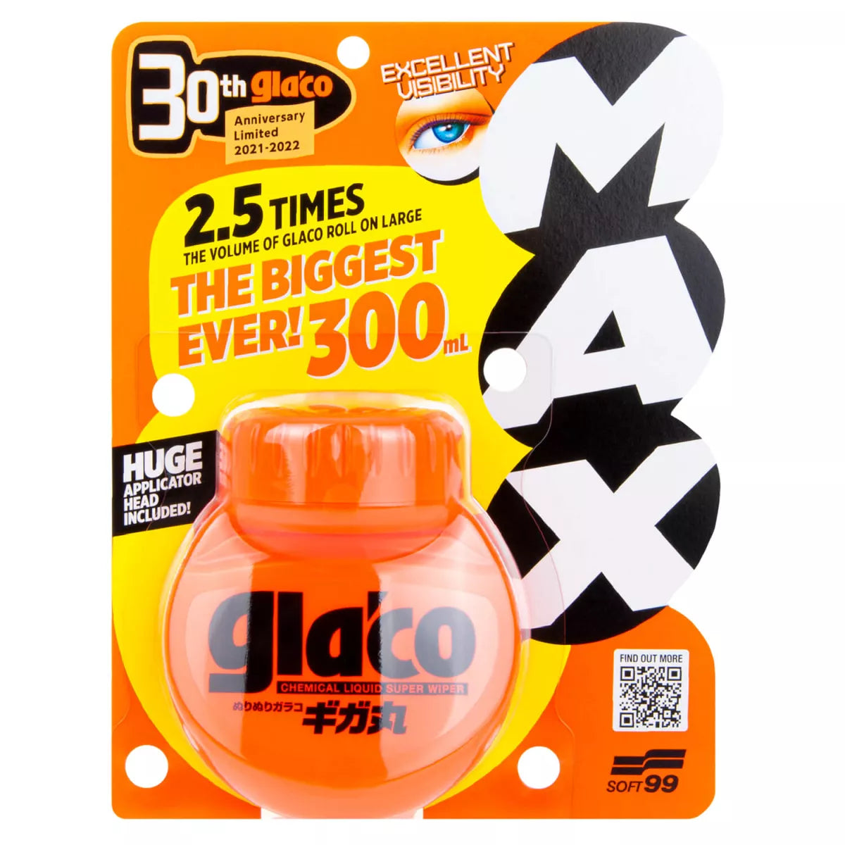 Soft99 Glaco Roll On MAX Protezione vetri 300ml